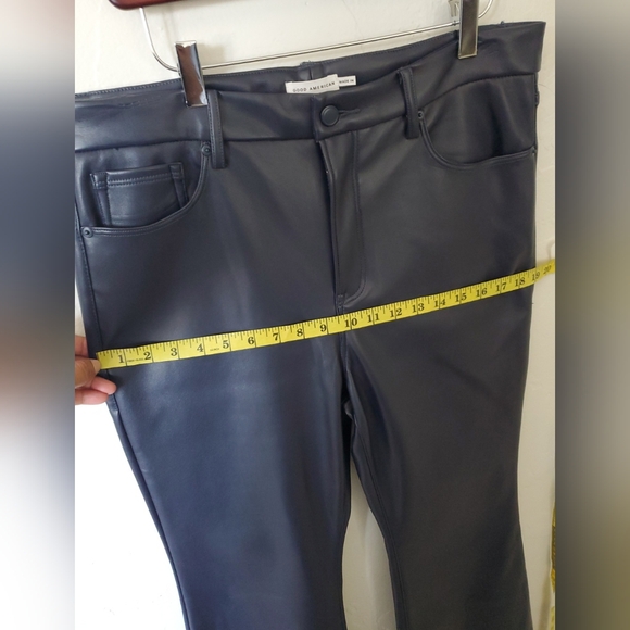 Good American Nevy Blue Flared Women's Pants - Picture 10 of 12